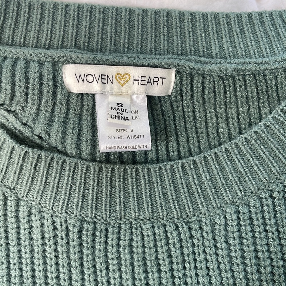 Woven Heart Women's Sweater - Picture 2 of 6